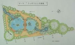 【画像】三島南高校ビオトープの計画図